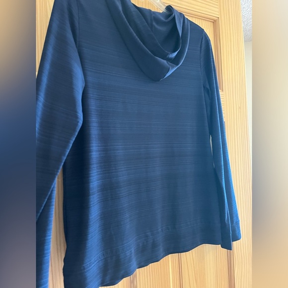 Lands End Navy Blue Lightweight Hoodie Size XL - Picture 6 of 8